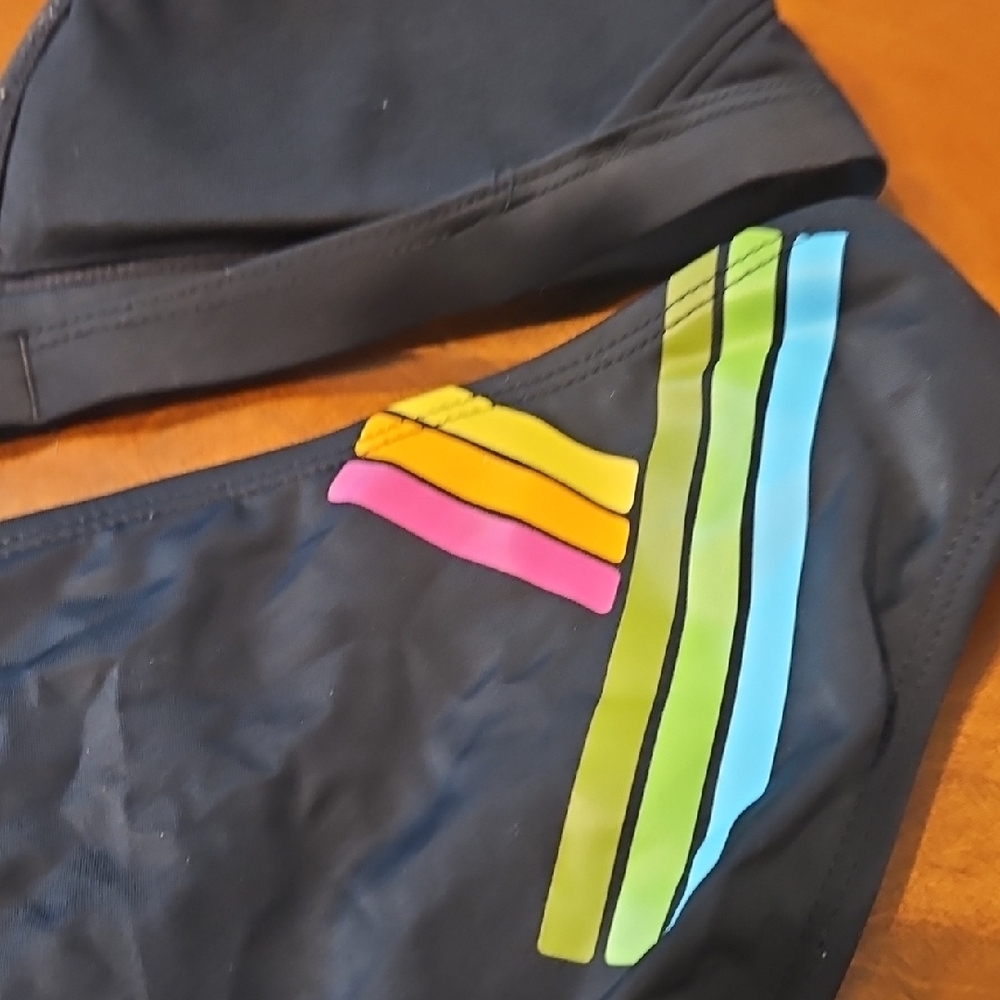 Roxy Black Bikini with Multicolor Accents - Picture 6 of 6